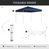 Outsunny Canopy Tent: Durable, 13x13 Pop Up with Height Adjustment and Wheeled Carry Bag in Dark Blue|