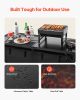 Camping Kitchen Table Folding Portable Outdoor Cook Station 3 Adjustable Height