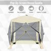 Outsunny Pop Up Camping Canopy Gazebo,Screen Shelter Party Tent with 1-Person Easy Set-Up, Ventilating Mesh, Portable Carry Bag