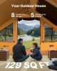 Inflatable Tent for Camping 5-8 Person Glamping Tent with Pump Easy Set up