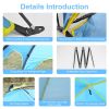 Beach Tent Outdoor Waterproof Tent Canopy for 4-6 Person with 3 Door Openings Carrying Bag UPF50+ Easy Setup for Beach Picnic Camping Hiking Adventure