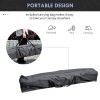 Outsunny Canopy Tent: Durable, 13x13 Pop Up with Height Adjustment and Wheeled Carry Bag in Dark Blue|